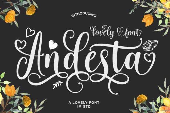 Andesta: A Luxury Calligraphy Typeface for Brand Identity