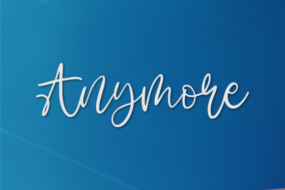 Anymore: A Stylish Script Font for Web Design