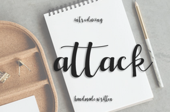 Attack: The Whimsical Script Font for Marketers