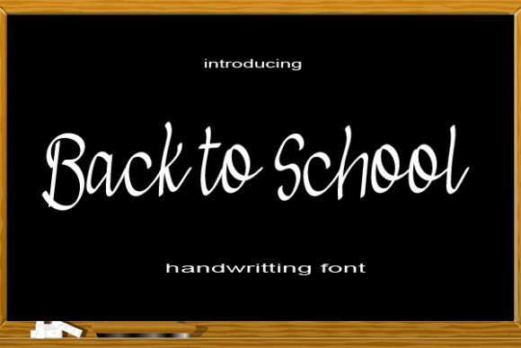 Back to School: A Playful Script Font for Small Business