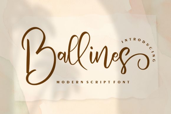 Ballines: A Premium Script Font for Modern Web Design