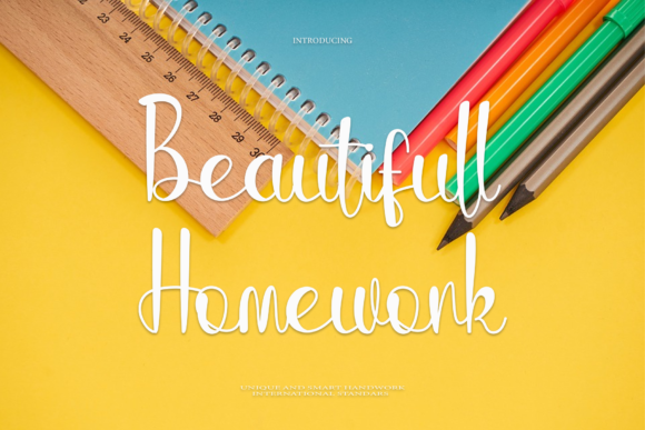 Beautifull Homework: A Handwritten Font for Modern Web Design