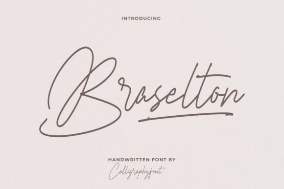 Braselton: A Handwritten Font for Modern Web Design