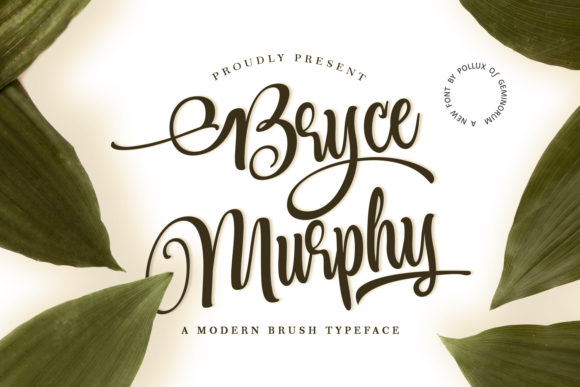 Bryce Murphy: A Romantic Script Font for Editorial Design