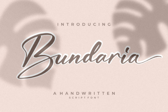 Bundaria: A Refined Script Font for Makers