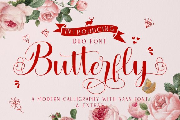 Butterfly Duo: A Chic Script Font for Small Brands