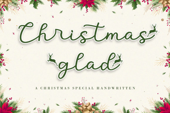 Christmas Glad: A Handwritten Font for Editorial Elegance