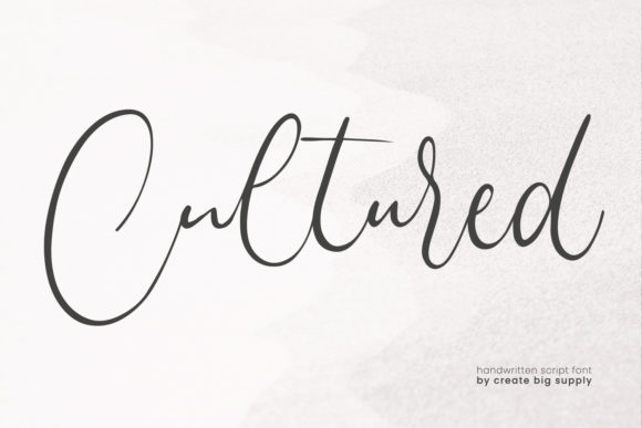 Cultured: A Delicate Script Font for Elegant Branding