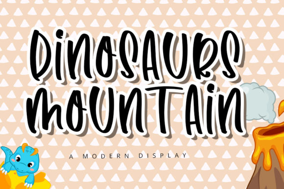 Dinosaurs Mountain: A Handwritten Font for Editorial Design