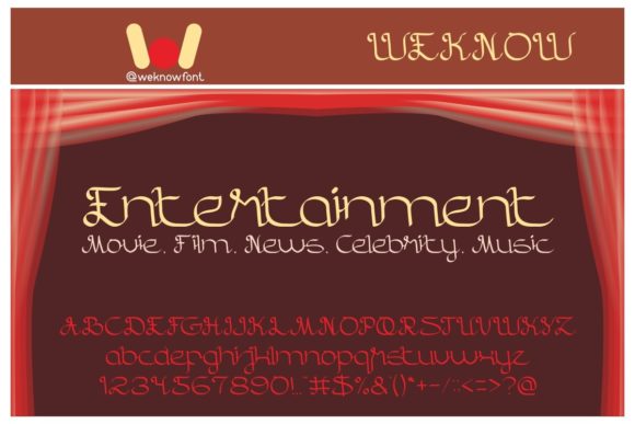 Entertainment: A Handwritten Font for Editorial Design