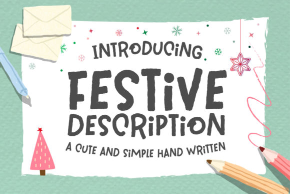 Festive Description: A Handwritten Font for Campaigns