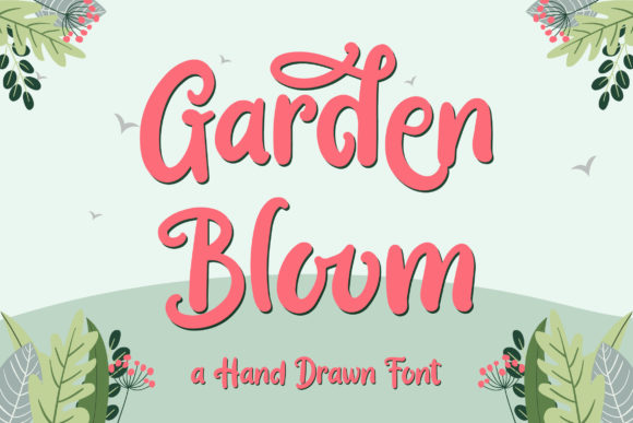 Garden Bloom: A Handwritten Font for Editorial Design