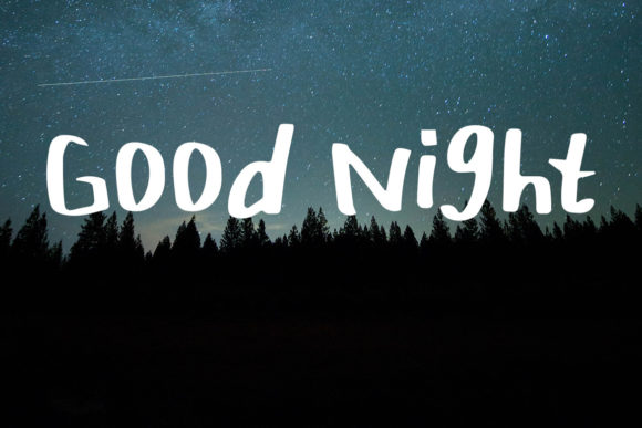 Good Night: A Friendly Handwritten Font for Your Brand