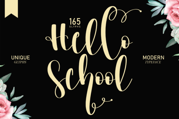 Hello School: A Handwritten Font for Editorial Design