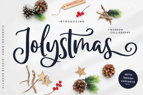 Jolystmas: A Festive Script Typeface for Marketers