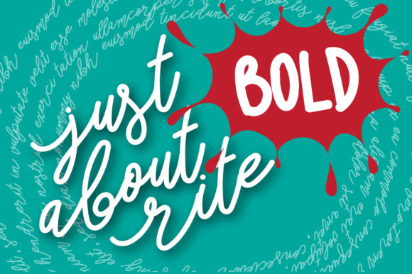 Just About Rite Bold: A Graceful Script Font for Crafters