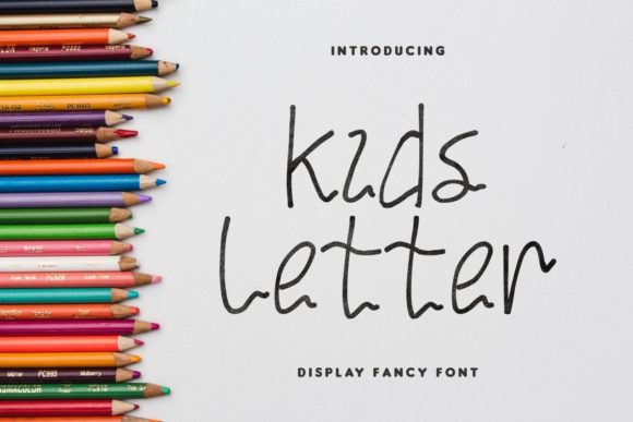 Kids Letter: A Handwritten Font for Editorial Design
