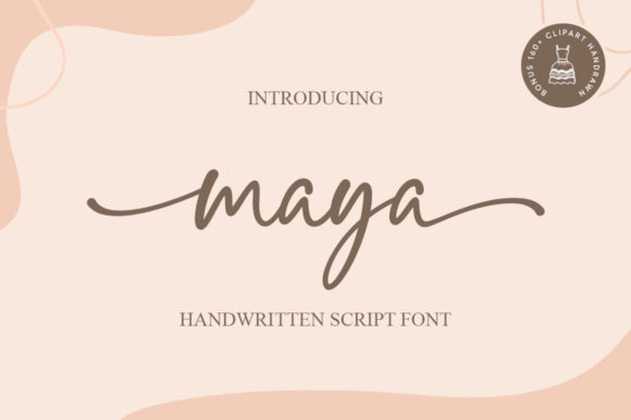 Maya: A Romantic Script Font for Editorial Design