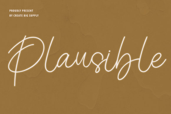 Plausible: A Premium Handwritten Font for Business