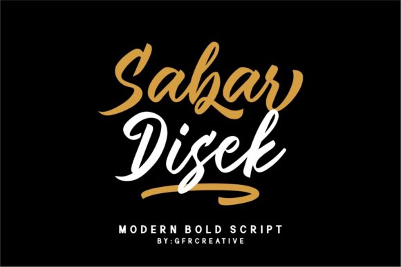 Sabar Disek: A Bold Handwritten Font for Web Design