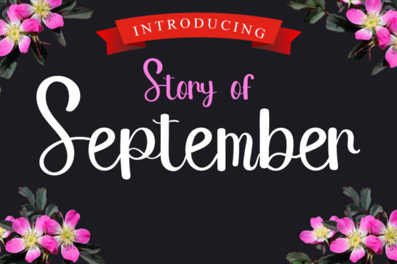 Story of September: An Elegant Handwritten Font for Crafters