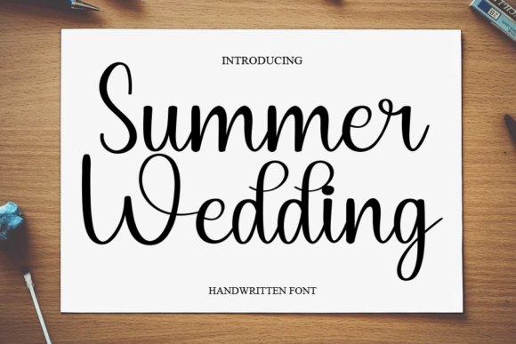 Summer Wedding: A Premium Script Font for Editorial Design