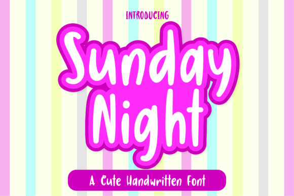 Sunday Night: A Handwritten Font for Marketers