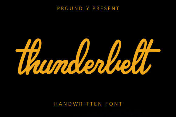 Thunderbelt: A Sweet Handwritten Font for Web Design