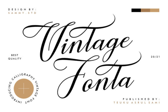 Vintage Fonta: A Premium Script Font for Brand Identity