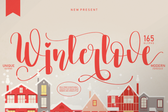 Winterlove: A Romantic Typeface for Campaigns