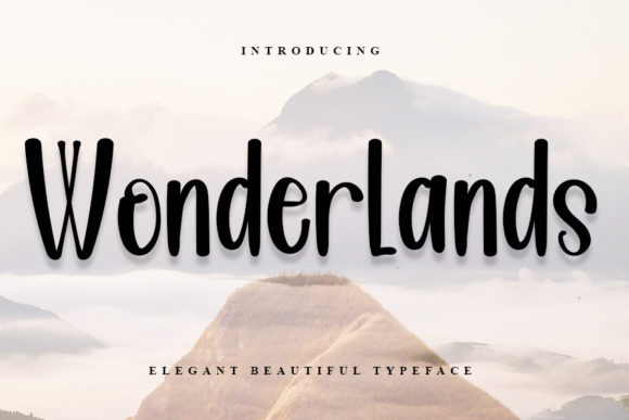 Wonderlands: A Magical Script Font for Editorial Design